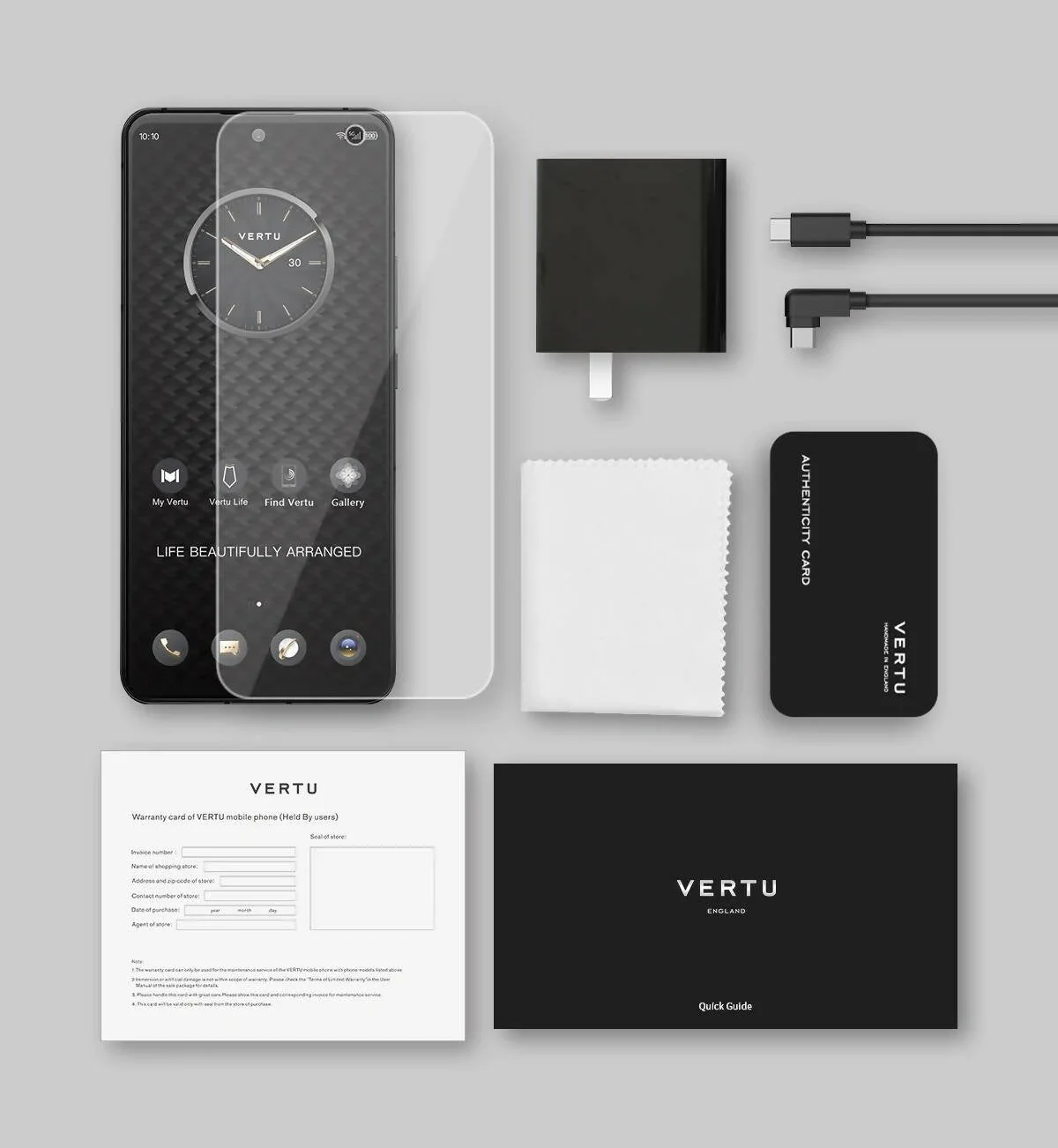 Vertu 5G Jade Black Leather Luxury Mobile Phone ( PRE ORDER) - Image 3