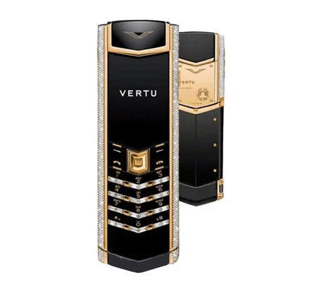 Vertu Signature Black Gold Diamond Black Keypad Mobile Phone - Image 4