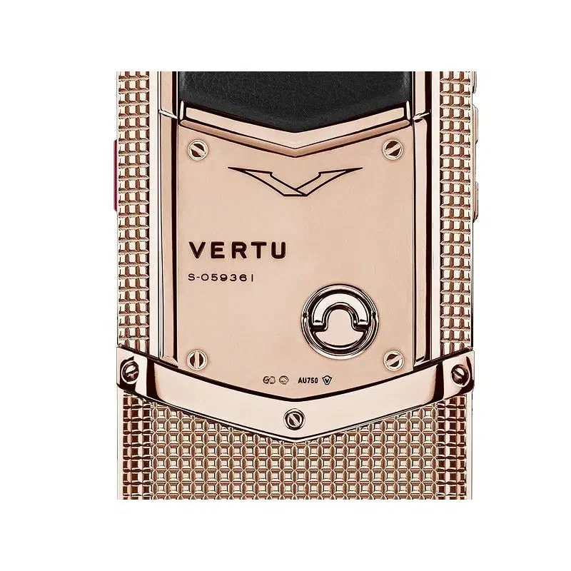 Vertu Signature S Clous De Paris Red Gold Luxury Mobile Phone - Image 5
